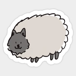 WOLF IN SHEEP'S CLOTHING Sticker